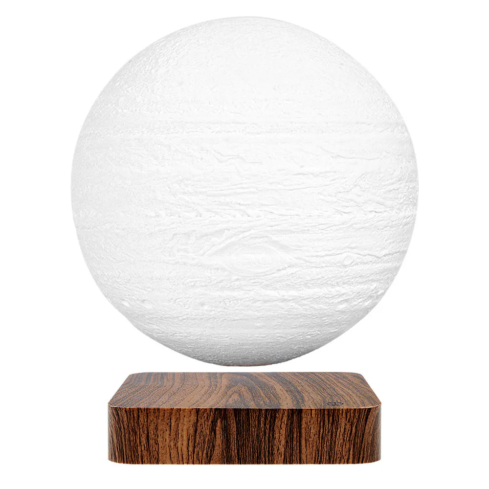 Krear Magnetic Table Lamp Levitating Moon Jupiter 3D Floating Light Home Decor Night Dark Wooden Krear Magnetic Table Lamp Levitating Moon Jupiter 3D Floating Light Home Decor Night Dark Wooden