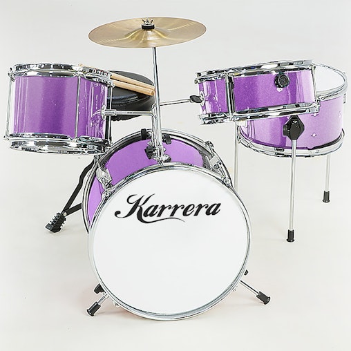 Children's 4pc Drum Kit - Purple Children's 4pc Drum Kit - Purple