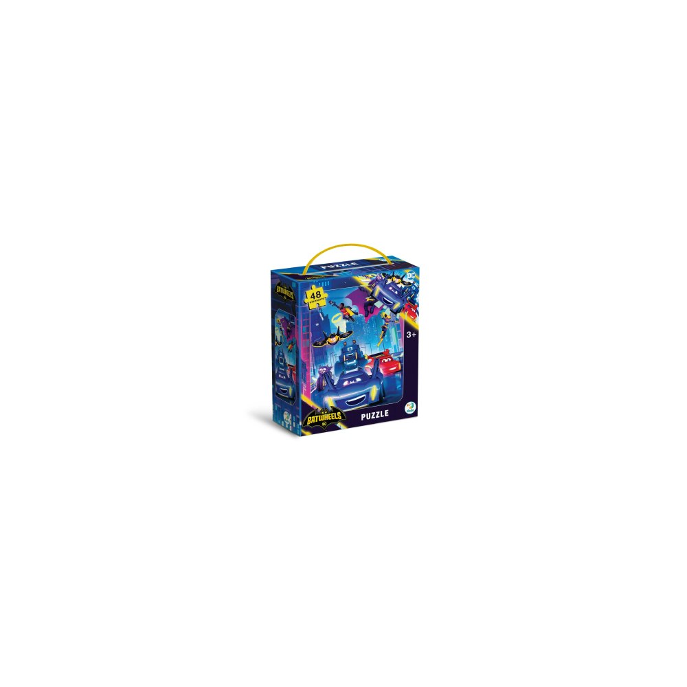 Dodo Dodo Dc Batwheels Meet The Team 48-piece Jigsaw Puzzle (carry Case)