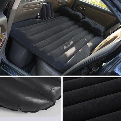 SOGA Inflatable Car Mattress Portable Travel Camping Air Bed Rest Sleeping Bed Grey SOGA Inflatable Car Mattress Portable Travel Camping Air Bed Rest Sleeping Bed Grey