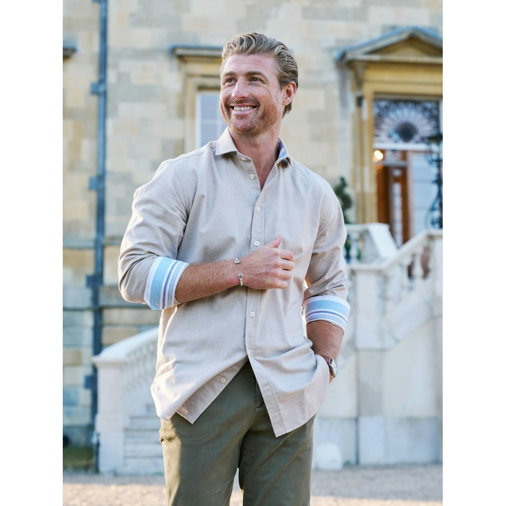 Koy Clothing Sand Cotton-cashmere Shirt