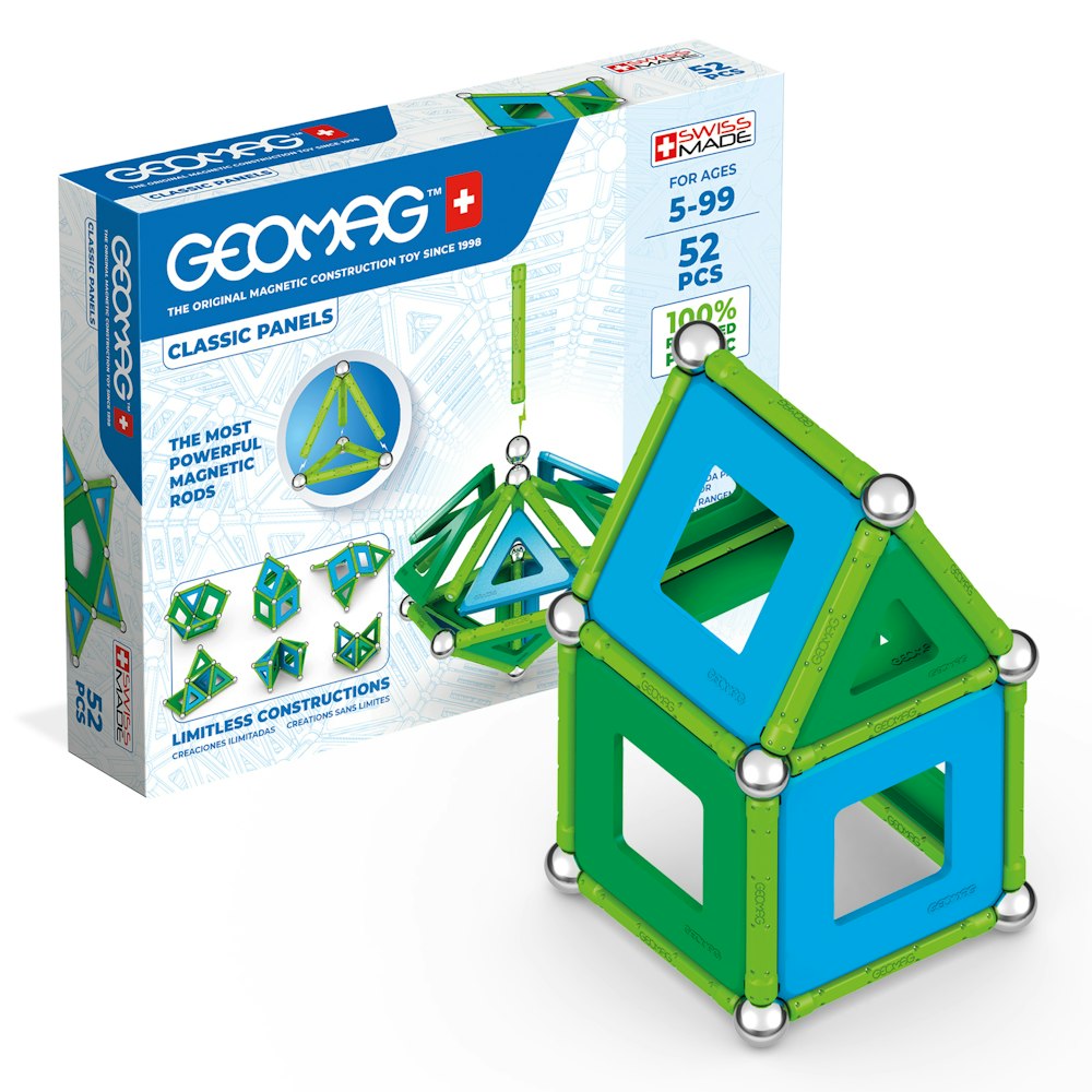 Geomag Magnetic Panels - 52 Pieces