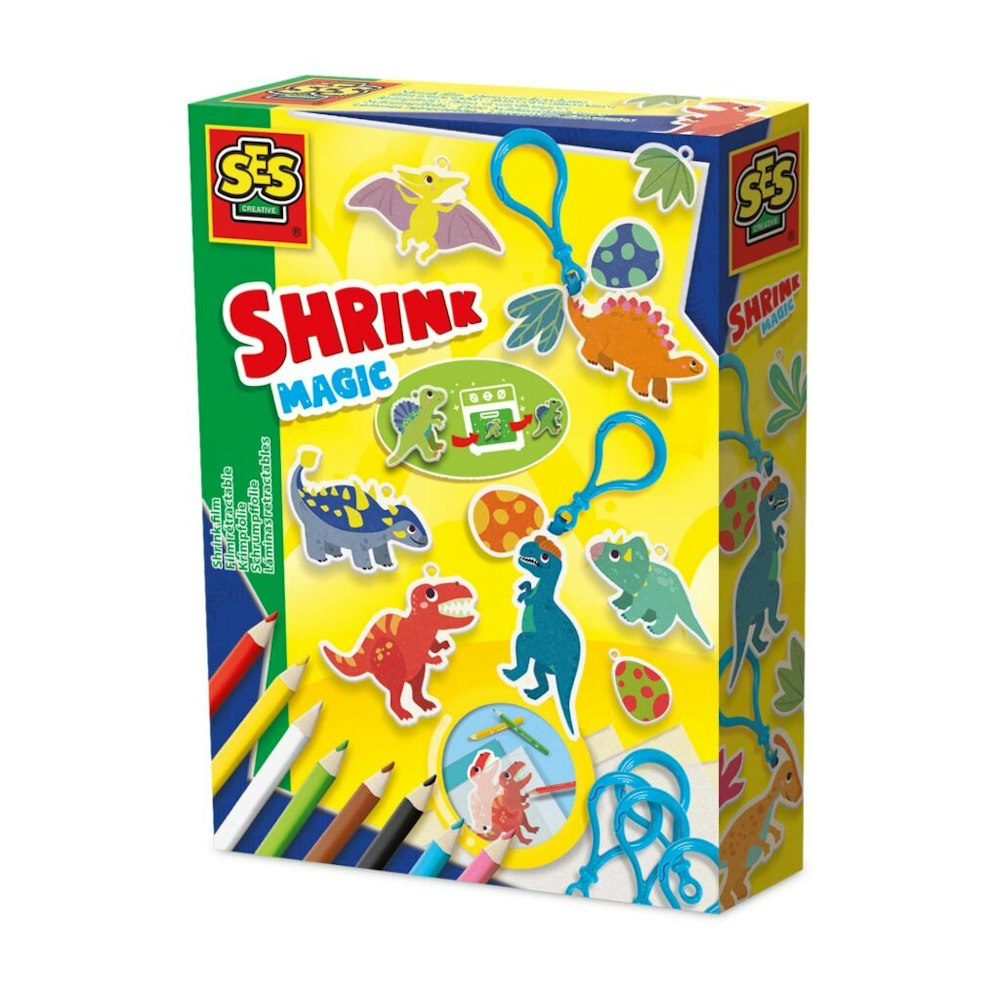 SES Creative Shrink Film - Dinosaur Keychains