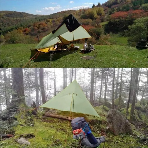 NNEOBA Ultralight Waterproof Flysheet Tent Shelter (Green) NNEOBA Ultralight Waterproof Flysheet Tent Shelter (Green)