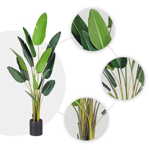 SOGA 4X 220cm Artificial Giant Green Birds of Paradise Tree Fake Tropical Indoor Plant Home Office Decor SOGA 4X 220cm Artificial Giant Green Birds of Paradise Tree Fake Tropical Indoor Plant Home Office Decor