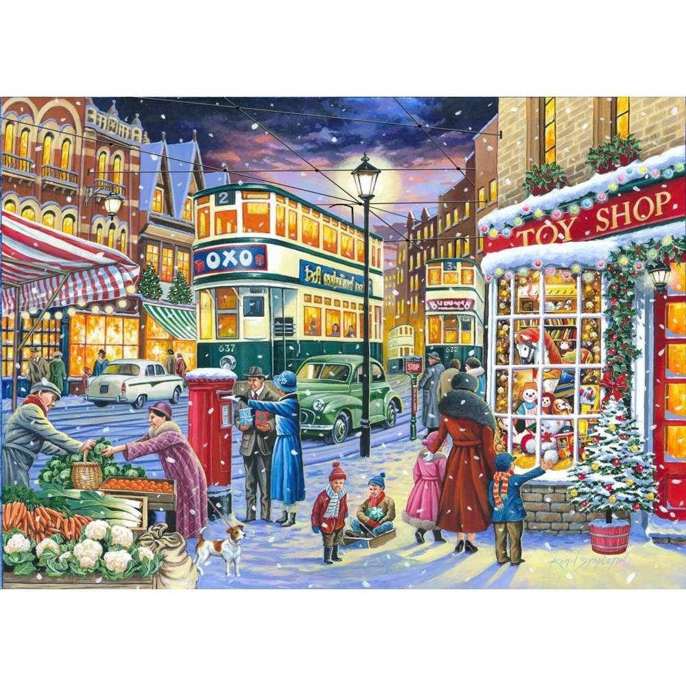 The House of Puzzles No.19 - Catching The Tram - 1000 Piece Jigsaw Puzzle