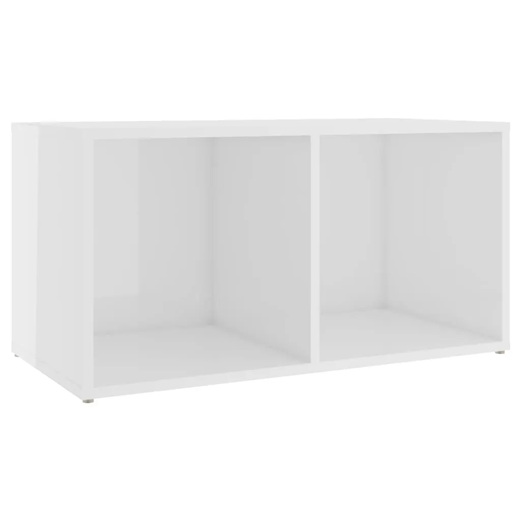 TV Cabinet High Gloss White 72x35x36.5 cm Engineered Wood 805531 TV Cabinet High Gloss White 72x35x36.5 cm Engineered Wood 805531