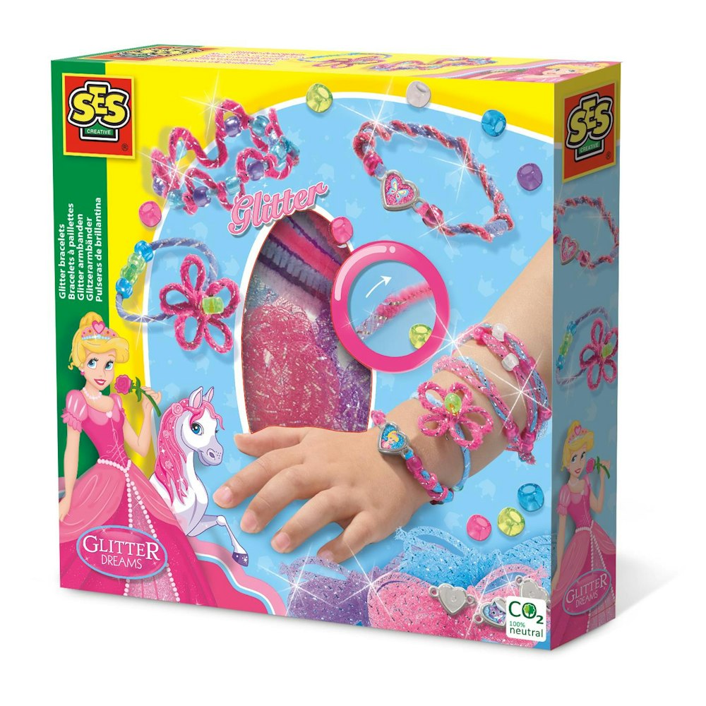 SES Creative Glitter Bracelets