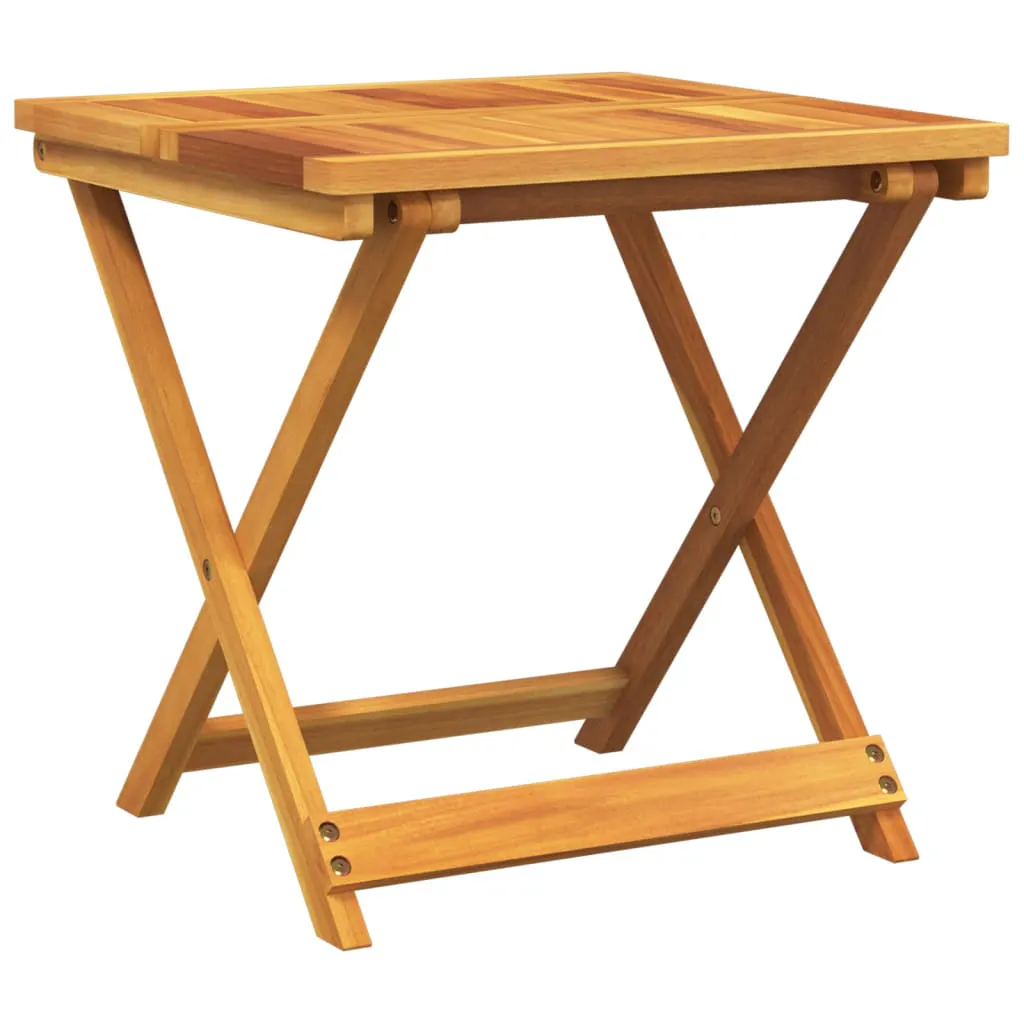 Folding Garden Table 50x50x50 cm Solid Wood Acacia 364893