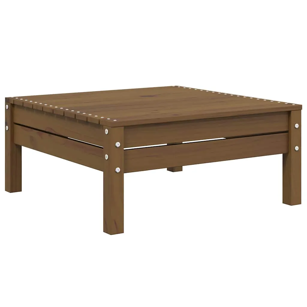 3 Piece Garden Lounge Set with Cream Cushions Solid Pinewood 806685