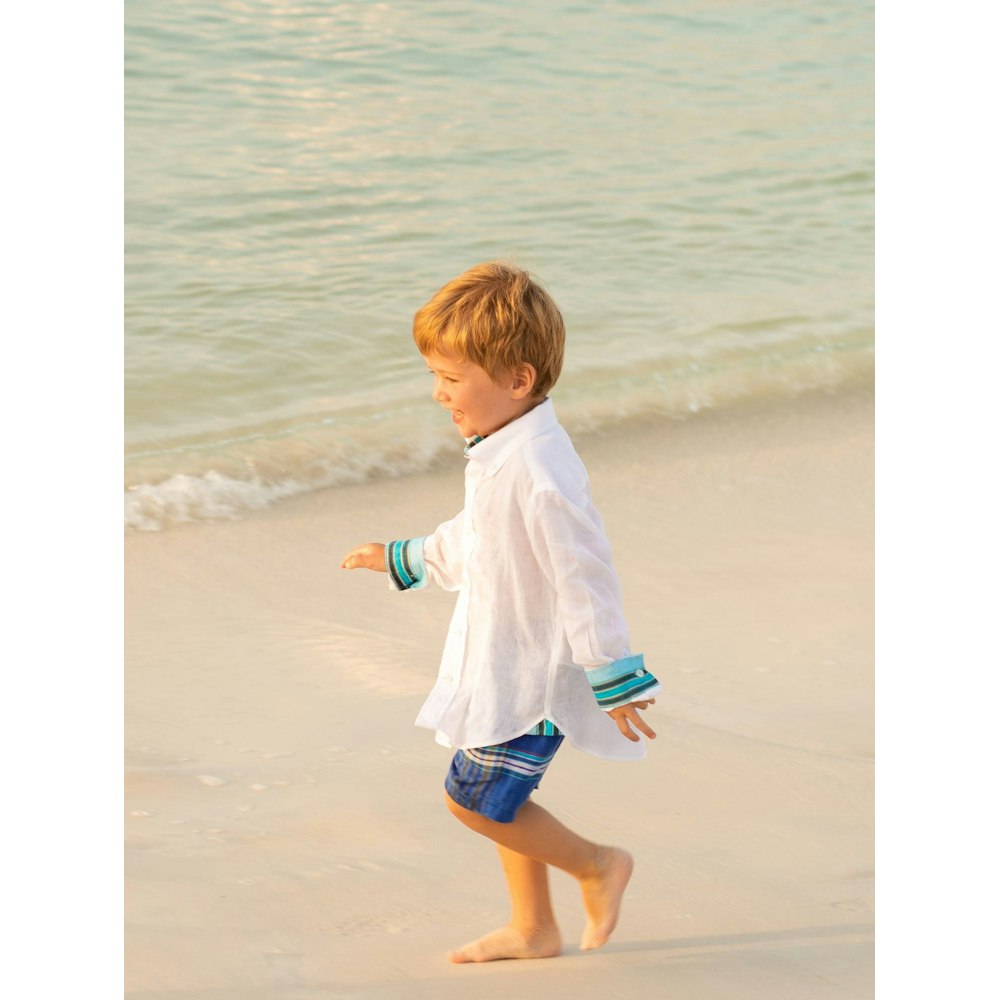 Koy Clothing Boys White Linen Shirt