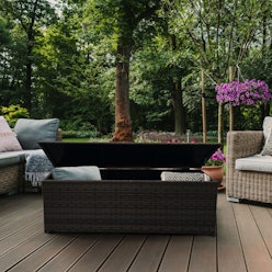 Arcadia Furniture Outdoor Rattan Storage Box Garden Toy Tools Shed UV Resistant || Colour: Black Arcadia Furniture Outdoor Rattan Storage Box Garden Toy Tools Shed UV Resistant || Colour: Black