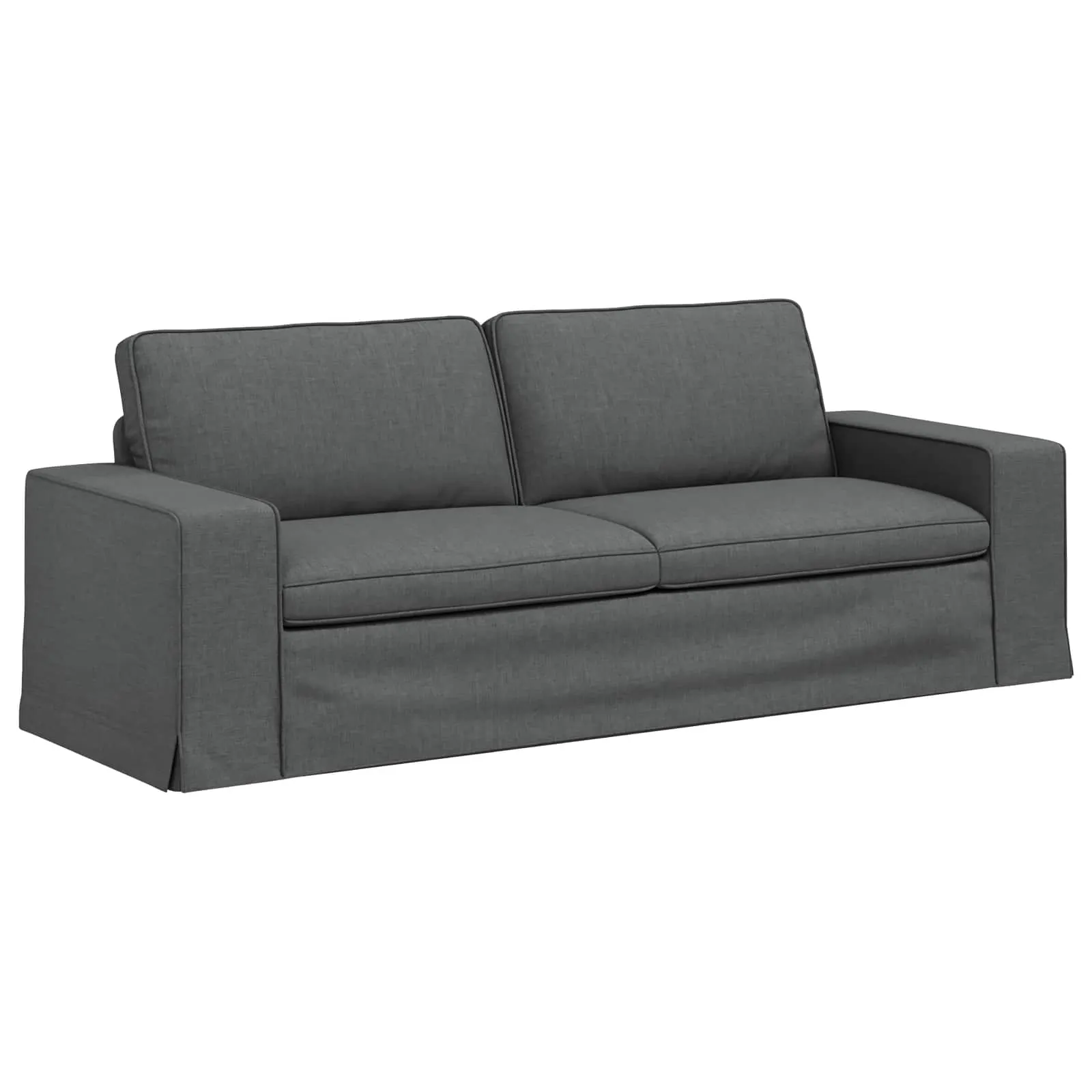 Sofa Black 222 x 80 x 82 cm Fabric 42024399 Sofa Black 222 x 80 x 82 cm Fabric 42024399