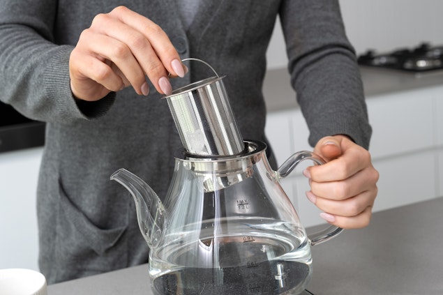 1.2L Digital Glass Kettle w/ Electric Tea Pot & Infuser 800W 1.2L Digital Glass Kettle w/ Electric Tea Pot & Infuser 800W