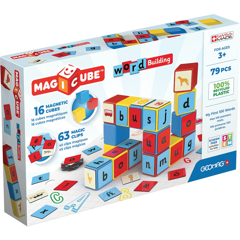 SES Creative magicube magnetic shapes word builder - 79 pieces