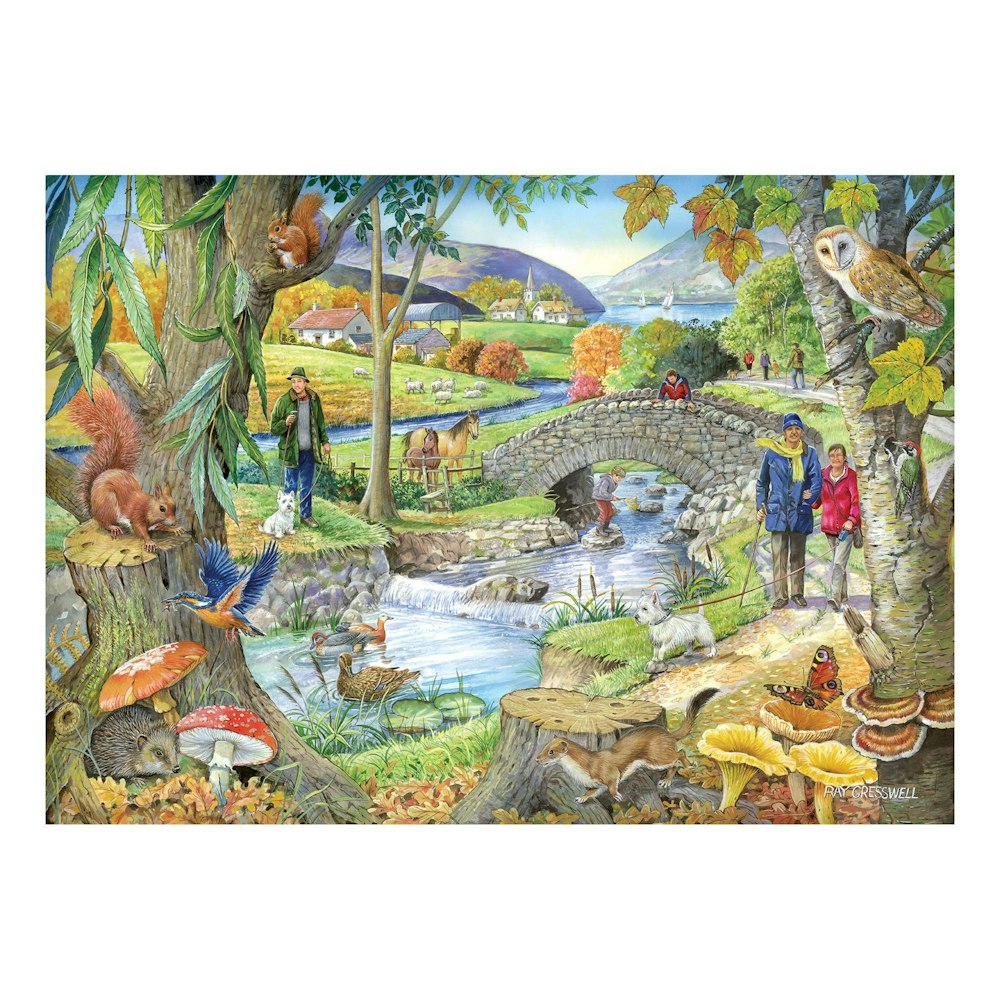 The House of Puzzles Riverside Walk Big 250 Piece Jigsaw Puzzle