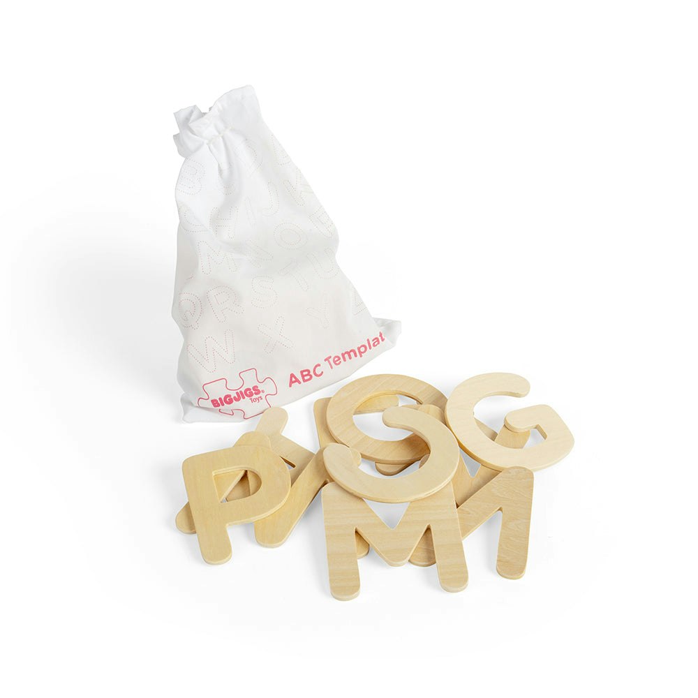 Bigjigs Toys Uppercase Abc Drawing Templates