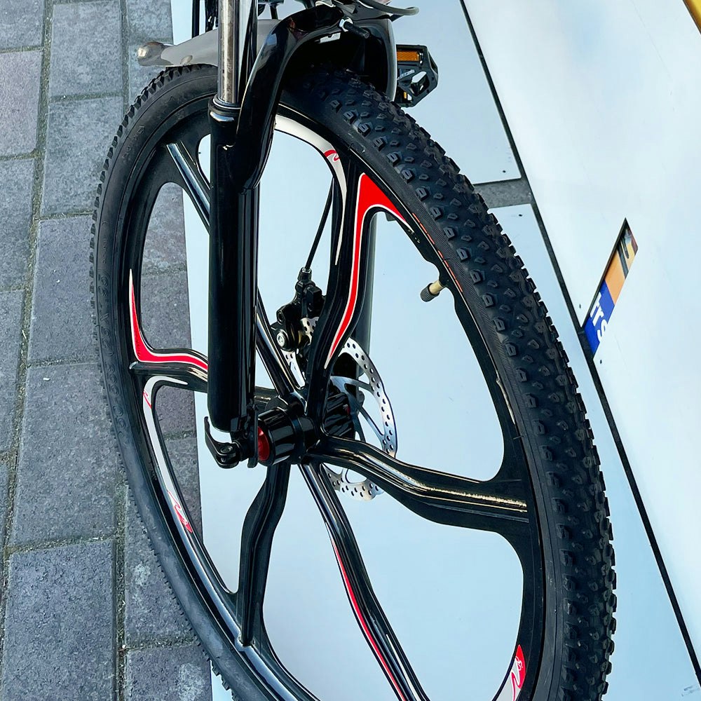 AKEZ 350W 36V 10Ah Electric Bike 21-speed Derailleur Front and Rear Suspension System