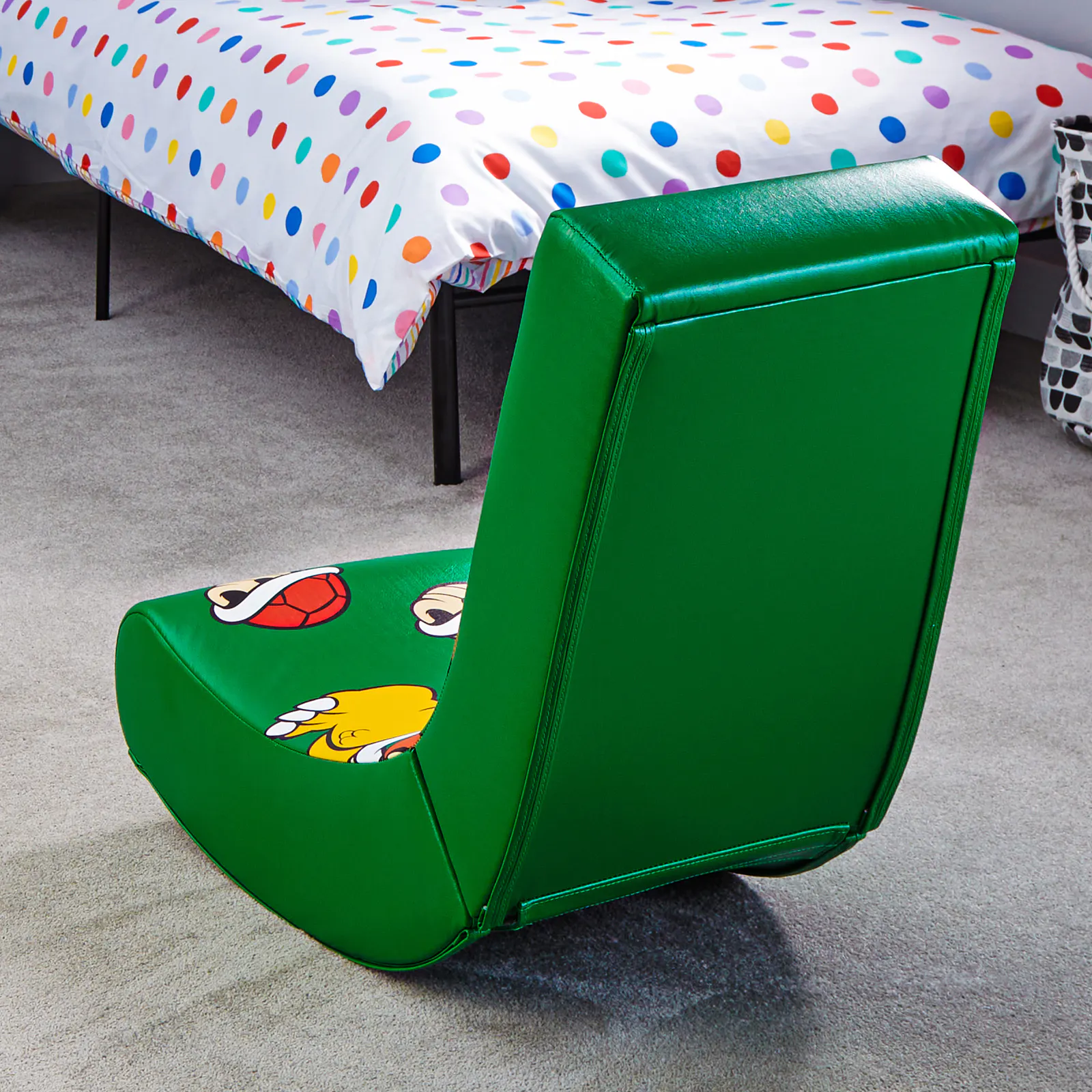 X-Rocker Nintendo Foldable Video Gaming Rockers Chair Seat All-Star Bowser Green