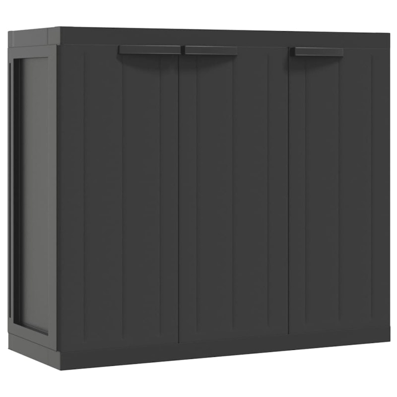 NNEVL Outdoor Storage Cabinet Black 97x37x85 cm PP image number null