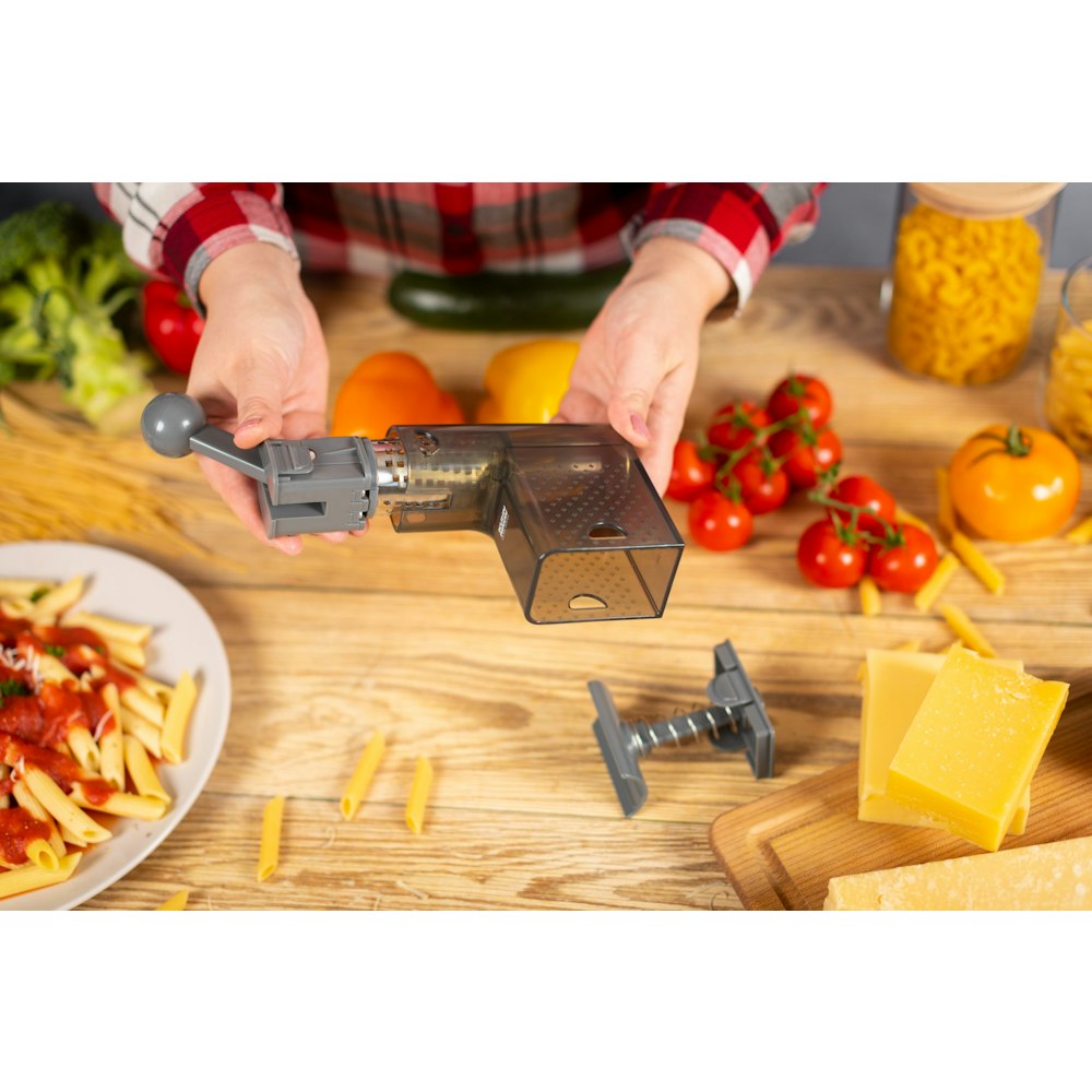 Kuhn Rikon Ratchet Cheese Grater Grey