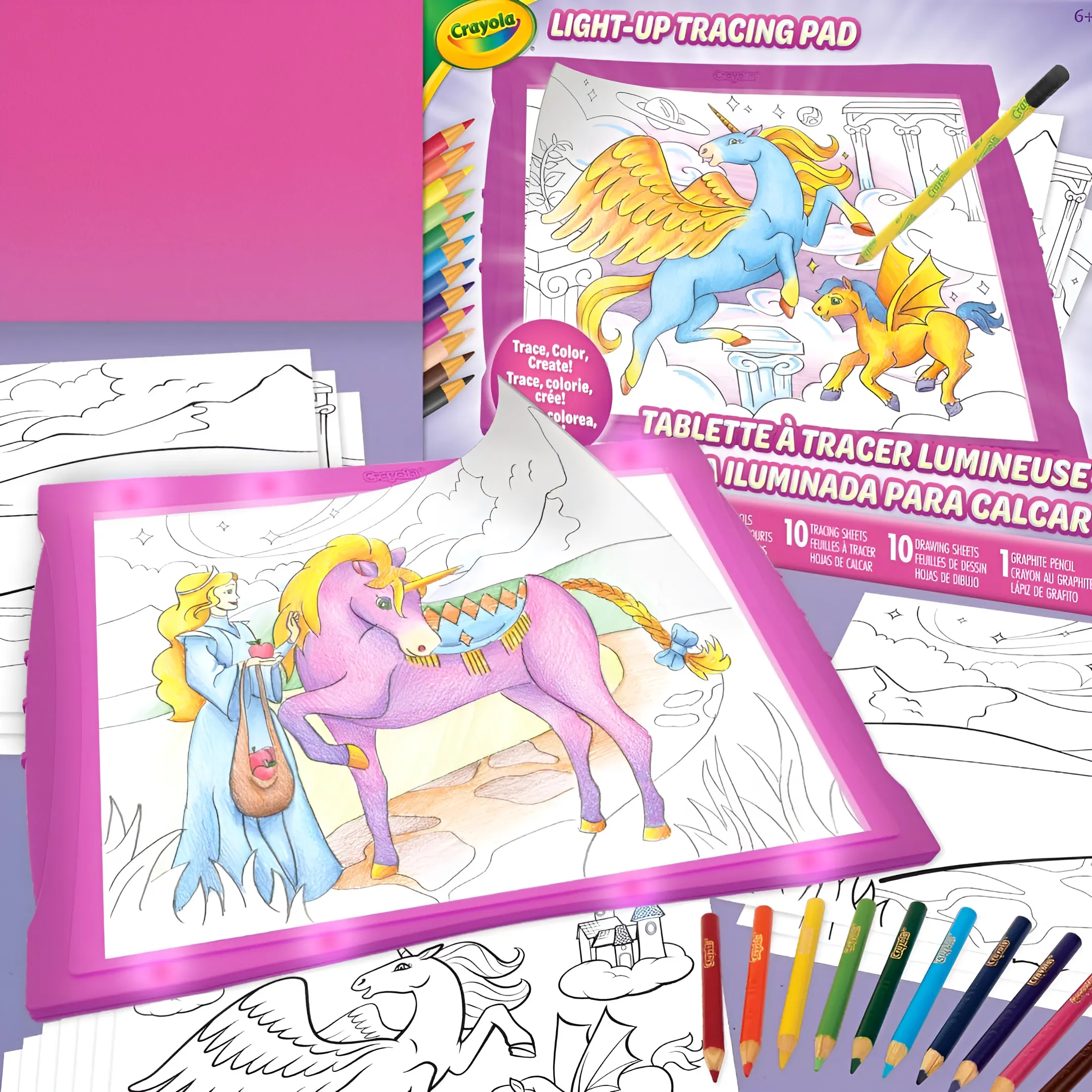 Crayola Light Up Tracing Pad - Unicorn