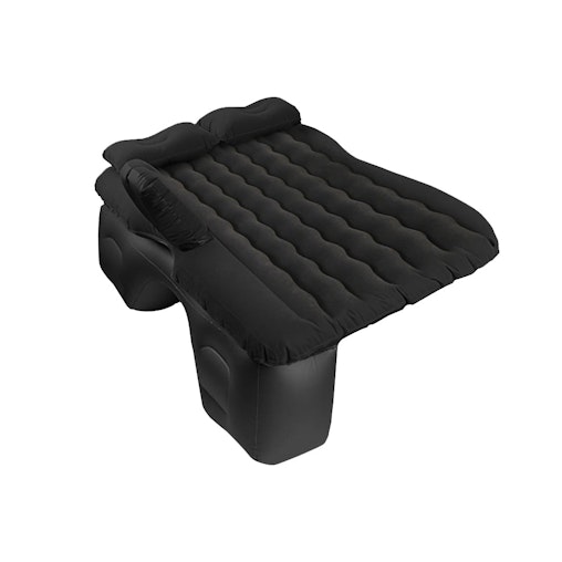 SOGA Black Ripple Inflatable Car Mattress Portable Camping Air Bed Travel Sleeping Kit Essentials image number null