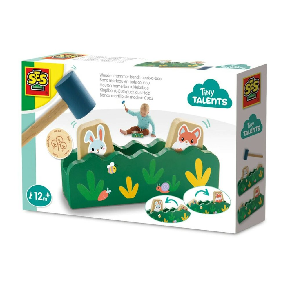 SES Creative Wooden Hammer Bench Peek-a-boo