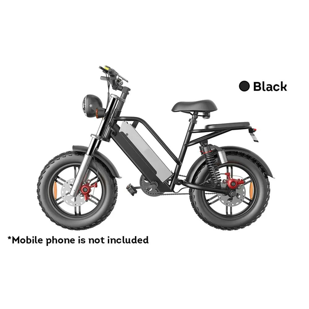 AKEZ D70 48V 750W 20Ah 20*4 inches Electric bike Rekote Alarm