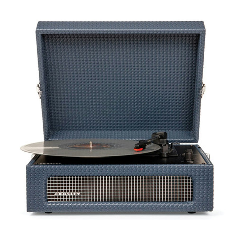 Crosley Voyager Bluetooth Portable Turntable + Crosley SOHO Stand Bundle - Navy