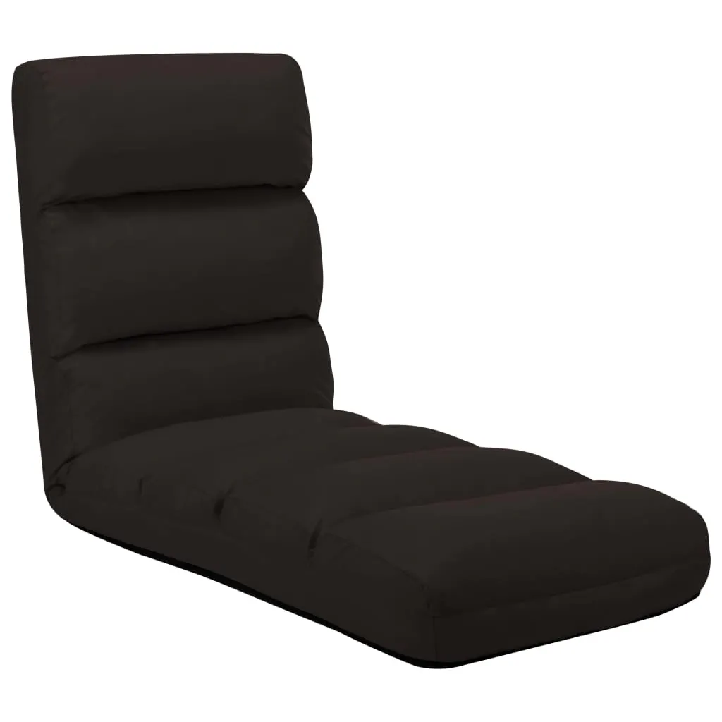 Folding Floor Chair Brown Faux Leather 325247 Folding Floor Chair Brown Faux Leather 325247