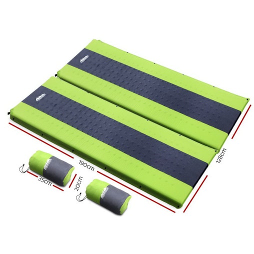 Weisshorn Self Inflating Mattress Camping Sleeping Mat Air Bed Pad Double Green Weisshorn Self Inflating Mattress Camping Sleeping Mat Air Bed Pad Double Green
