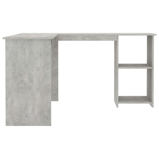 NNEVL L-Shaped Corner Desk Concrete Grey 120x140x75 cm Engineered Wood NNEVL L-Shaped Corner Desk Concrete Grey 120x140x75 cm Engineered Wood