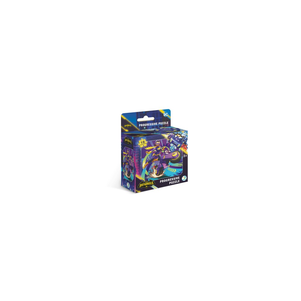 Dodo Dodo Dc Batwheels Bibi 4-in-1 Progressive Jigsaw Puzzle Set