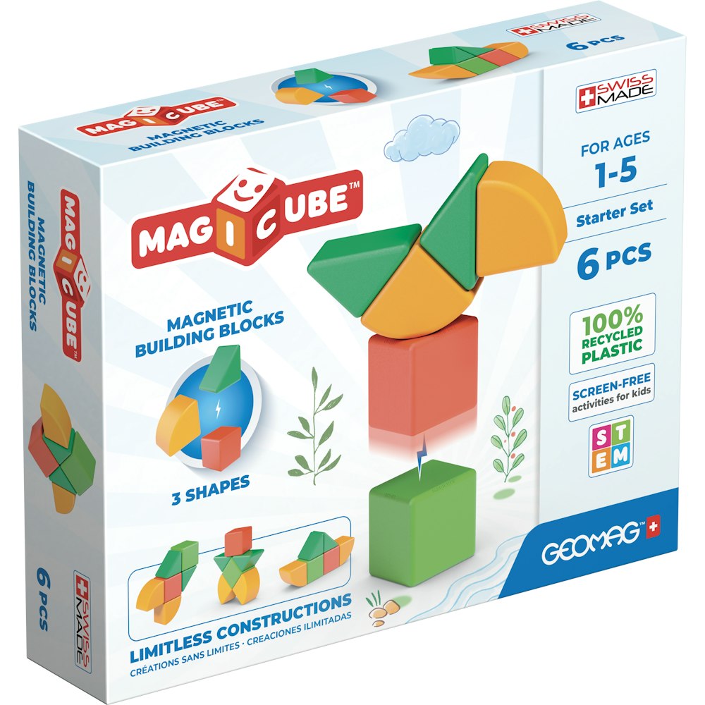 Geomag Magicube Magnetic Shapes Starter Set - 6 Pieces