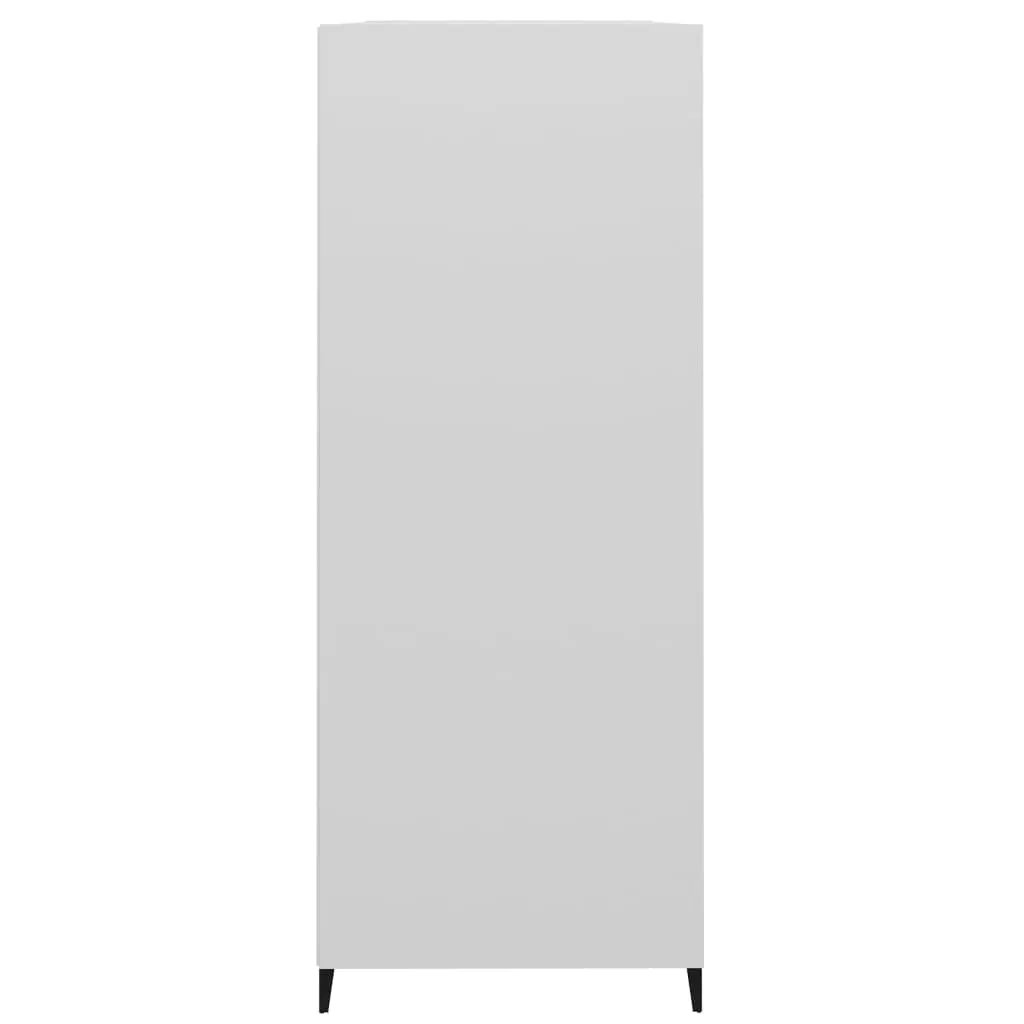 Sideboard High Gloss White 69.5x32.5x90 cm Engineered Wood 812255