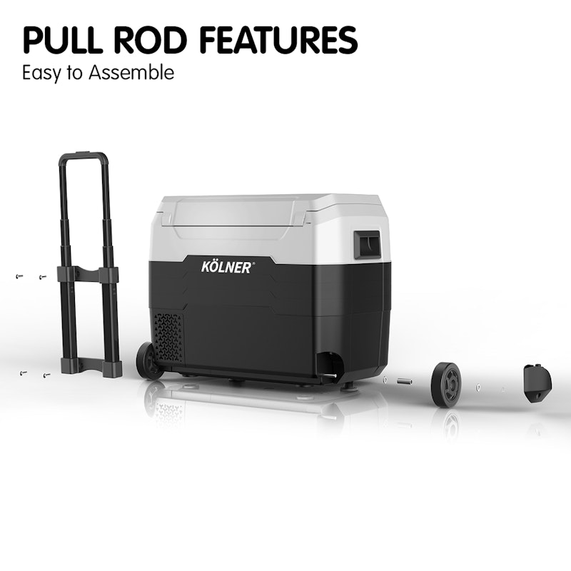 Kolner 50L Portable Fridge Cooler Freezer Refrigerator w/ Trolley image number null