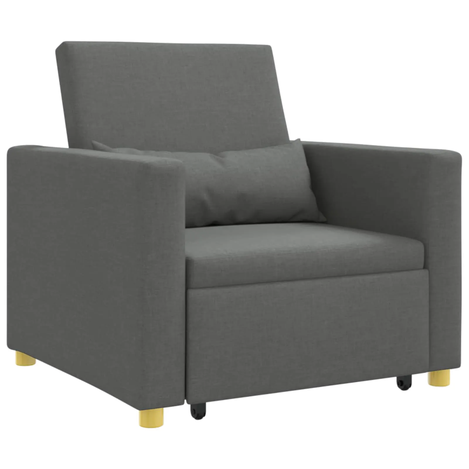 Pull out Sofa Bed Single Dark grey 90 x 165 x 87 cm Fabric 42002685 Pull out Sofa Bed Single Dark grey 90 x 165 x 87 cm Fabric 42002685