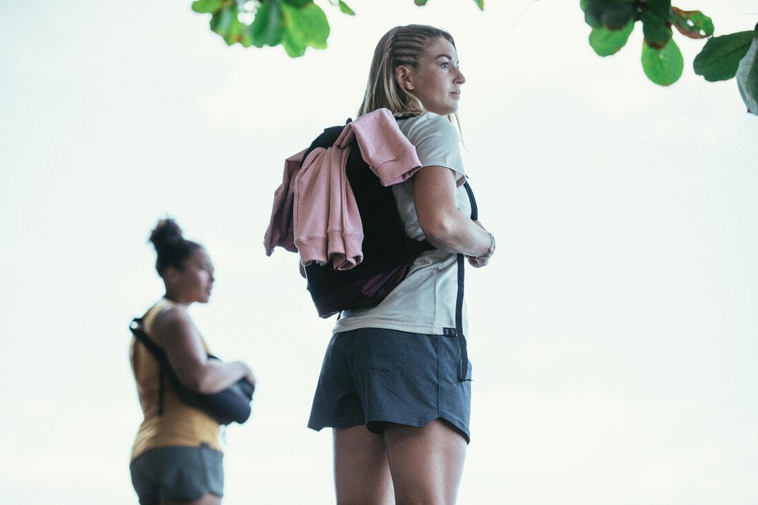 Decathlon | Women's Trekking Short Shorts - Travel 500 Dark Blue