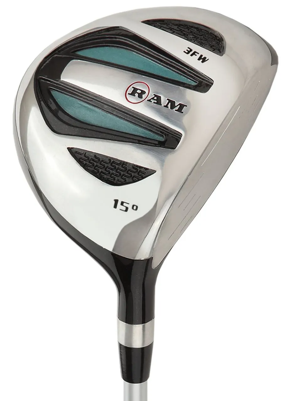 RAM Golf EZ3 Ladies Petite Graphite Wood Set - Driver, 3 & 5 Wood -w/ Headcovers, Ladies Right Hand