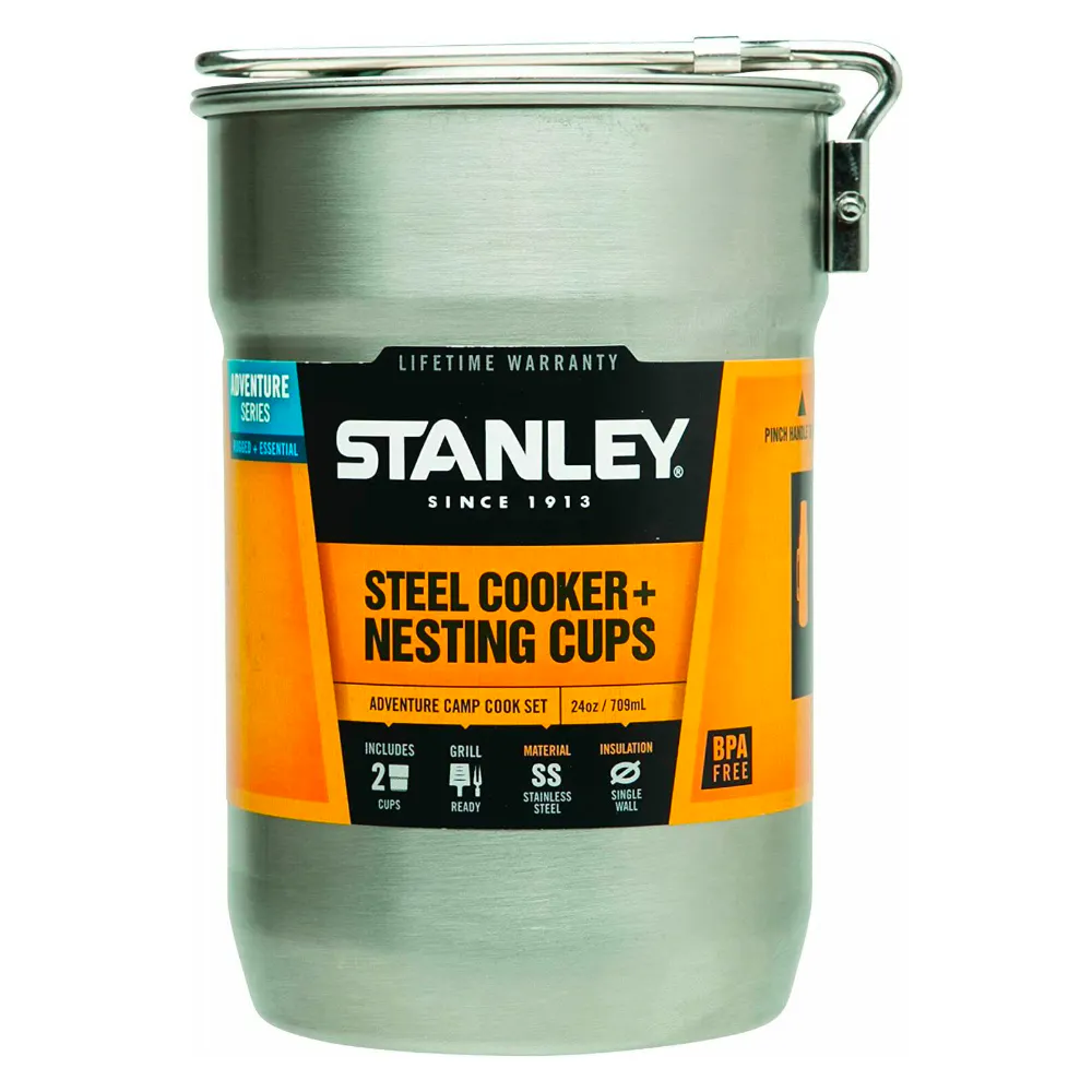 Stanley Adventure Camp Cook Set Stainless Steel | 24oz / 704ml Stanley Adventure Camp Cook Set Stainless Steel | 24oz / 704ml