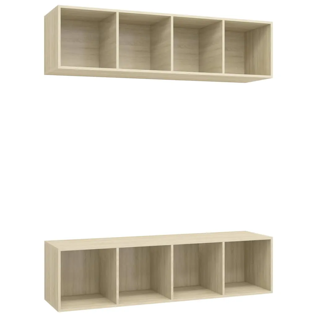 Wall-mounted TV Cabinets 2 pcs Sonoma Oak Engineered Wood 3079784 Wall-mounted TV Cabinets 2 pcs Sonoma Oak Engineered Wood 3079784