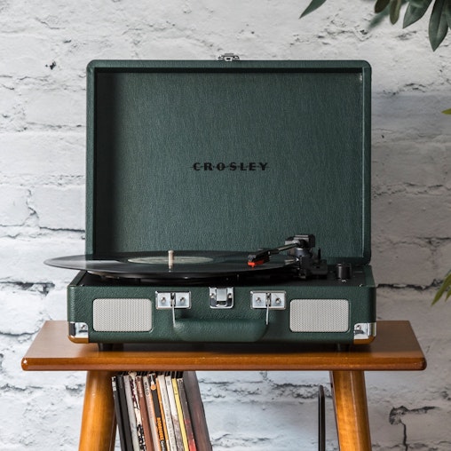 Crosley Cruiser Bluetooth Portable Turntable - Emerald Green Crosley Cruiser Bluetooth Portable Turntable - Emerald Green