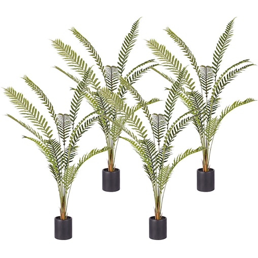 SOGA 4X 240cm Artificial Green Rogue Hares Foot Fern Tree Fake Tropical Indoor Plant Home Office Decor image number null