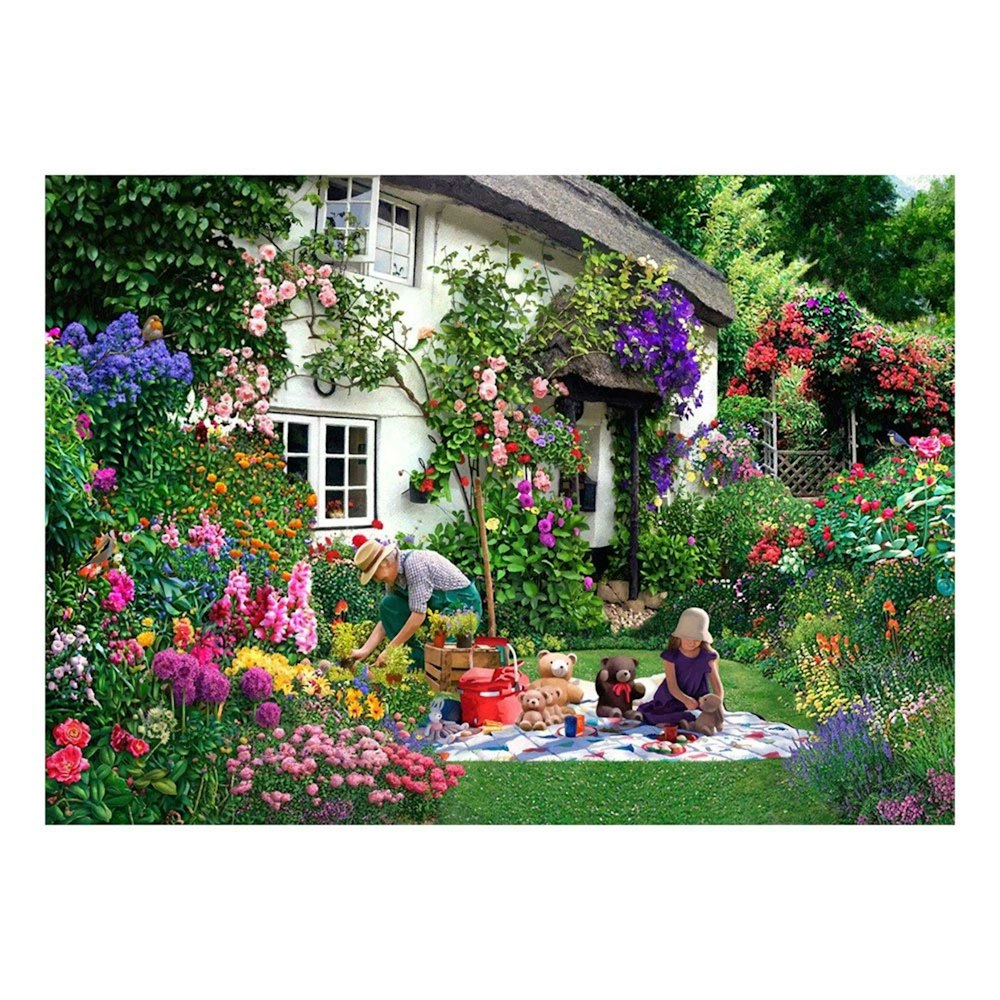 The House of Puzzles Teddy Bears Picnic - Big 500 Piece Jigsaw Puzzle