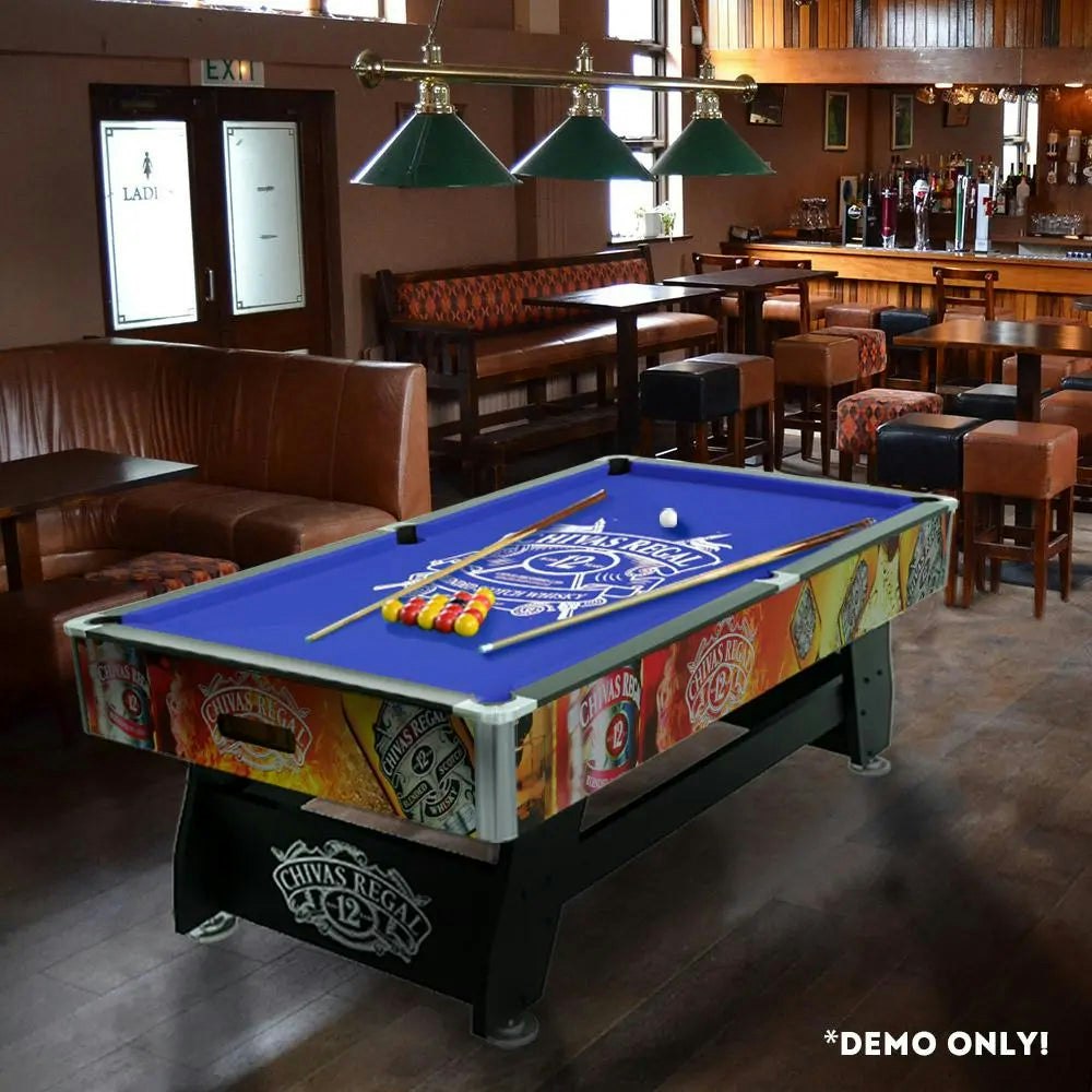 MACE CR Logo 8FT MDF Black Pool Snooker Billiards Table Free Accessory